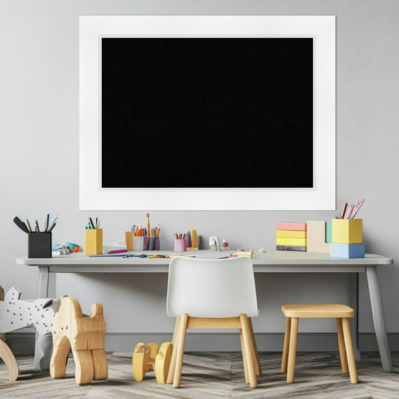 Tableau blanc incliné, tableau d'affichage en liège noir, tableau d'organisation, tableau d'affichage, H 25 po x l 33 po