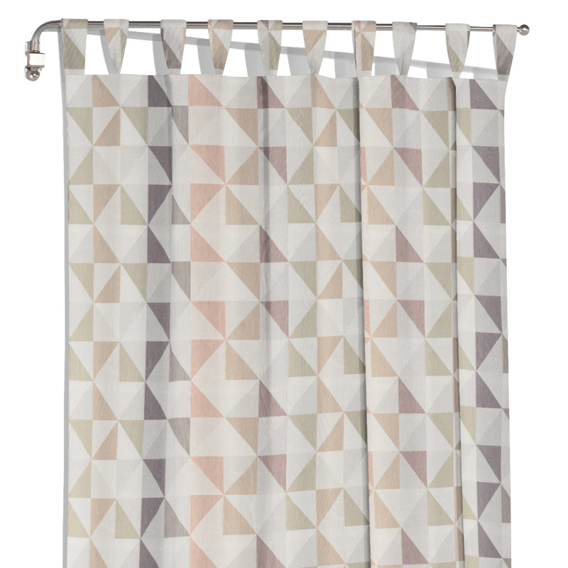 Gareth Room Darkening Curtain, Pink/Purple/Beige, 132cm Width x 145cm Drop