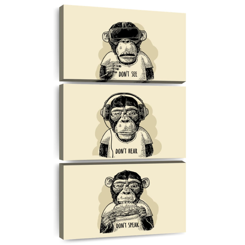 Hipster Wise Monkeys