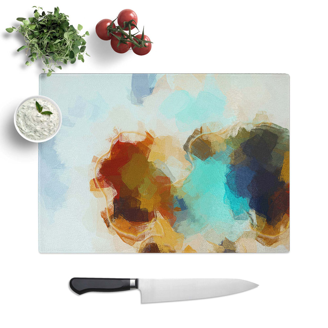 Tempered Glass There You Are in Abstract Chopping Board