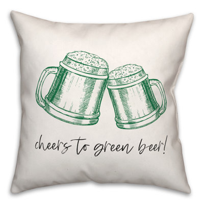 Coussin Cheers To Green Beer