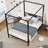 Tabiauea Metal Canopy Bed Frame with Wooden or Metal Slats-1063178861-1063178862