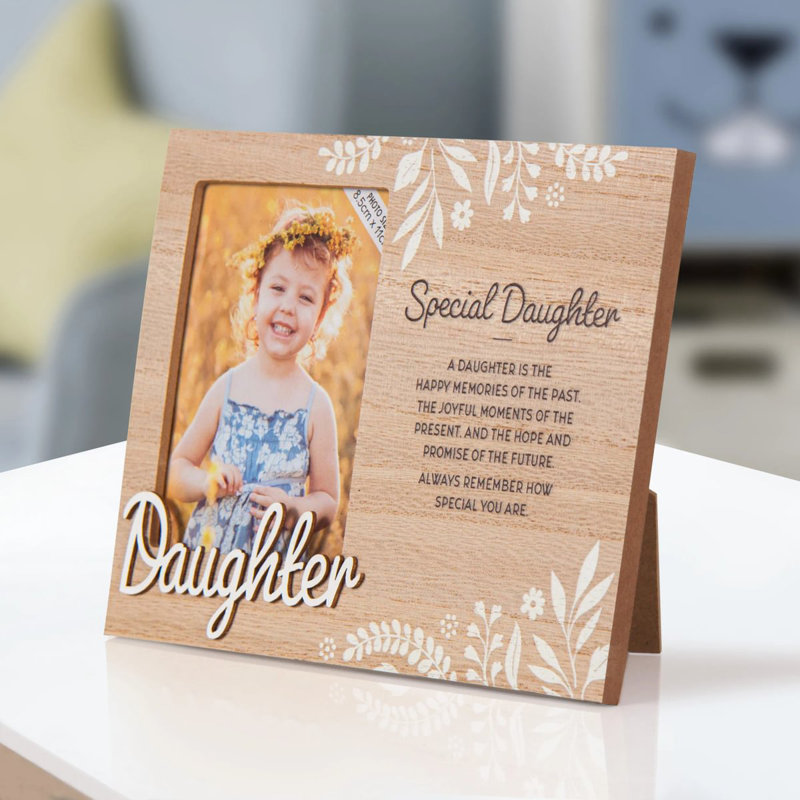 Hazella Tan Solid + Manufactured Wood Picture Frame