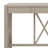 60'' Acacia Veneer Console Table With 4 Drawers, X-Design Entryway Table With Open Bottom Storage, Solid Acacia Legs-934939714