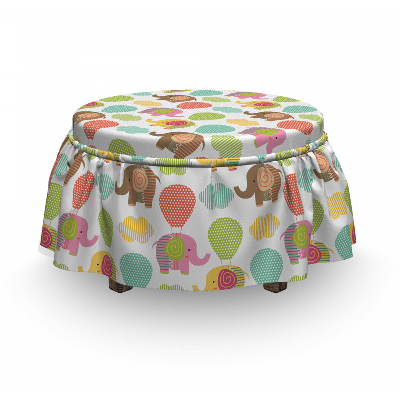 Housse pour repose-pieds animaux et ballons d’air