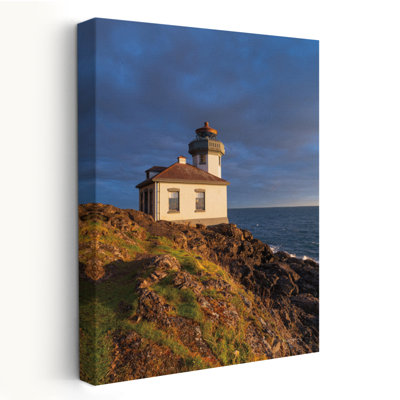 Lime Kiln Lighthouse Coastal Blue Landscape White Lime Kiln Lime Kiln State Park