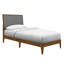Base de lit tapissier en bois massif Bethelmie