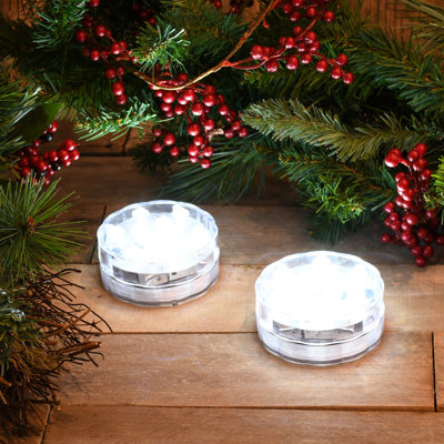 Submersible Battery Operated White LED Lights with Remote Control