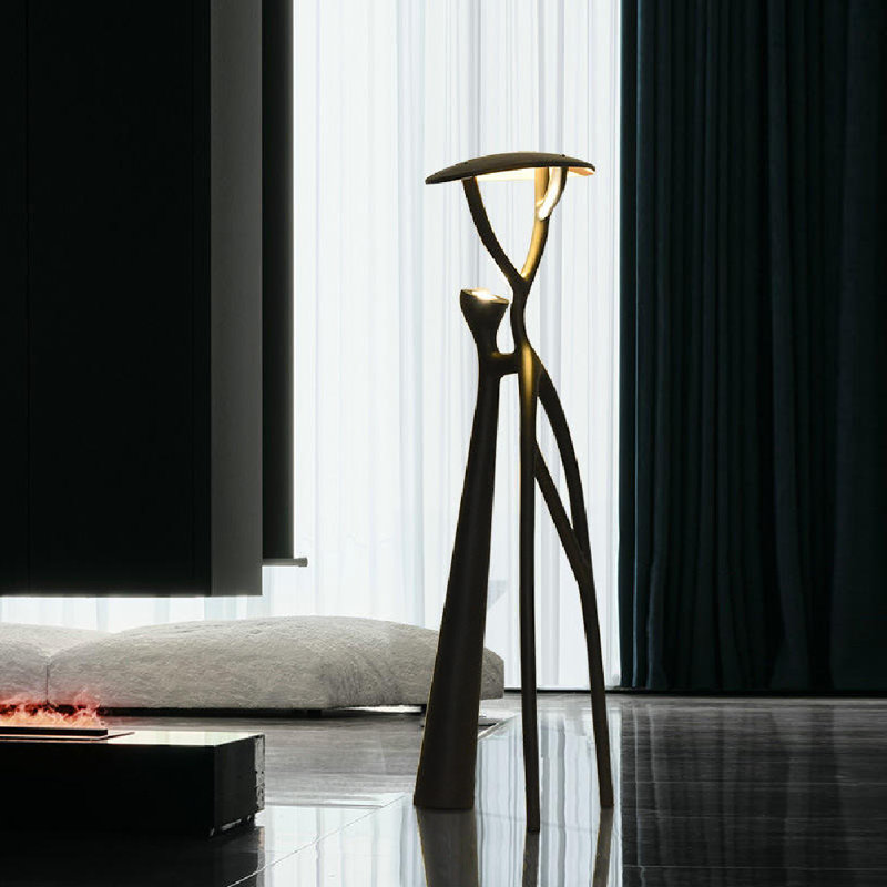 63'' Black LED Novelty Floor Lamp