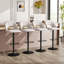 Nesly Swivel Upholstered Adjustable Height Counter Stool with Metal Frame-238816583