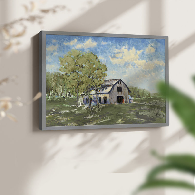Autumn Barn V30 -Framed Print - Restickable