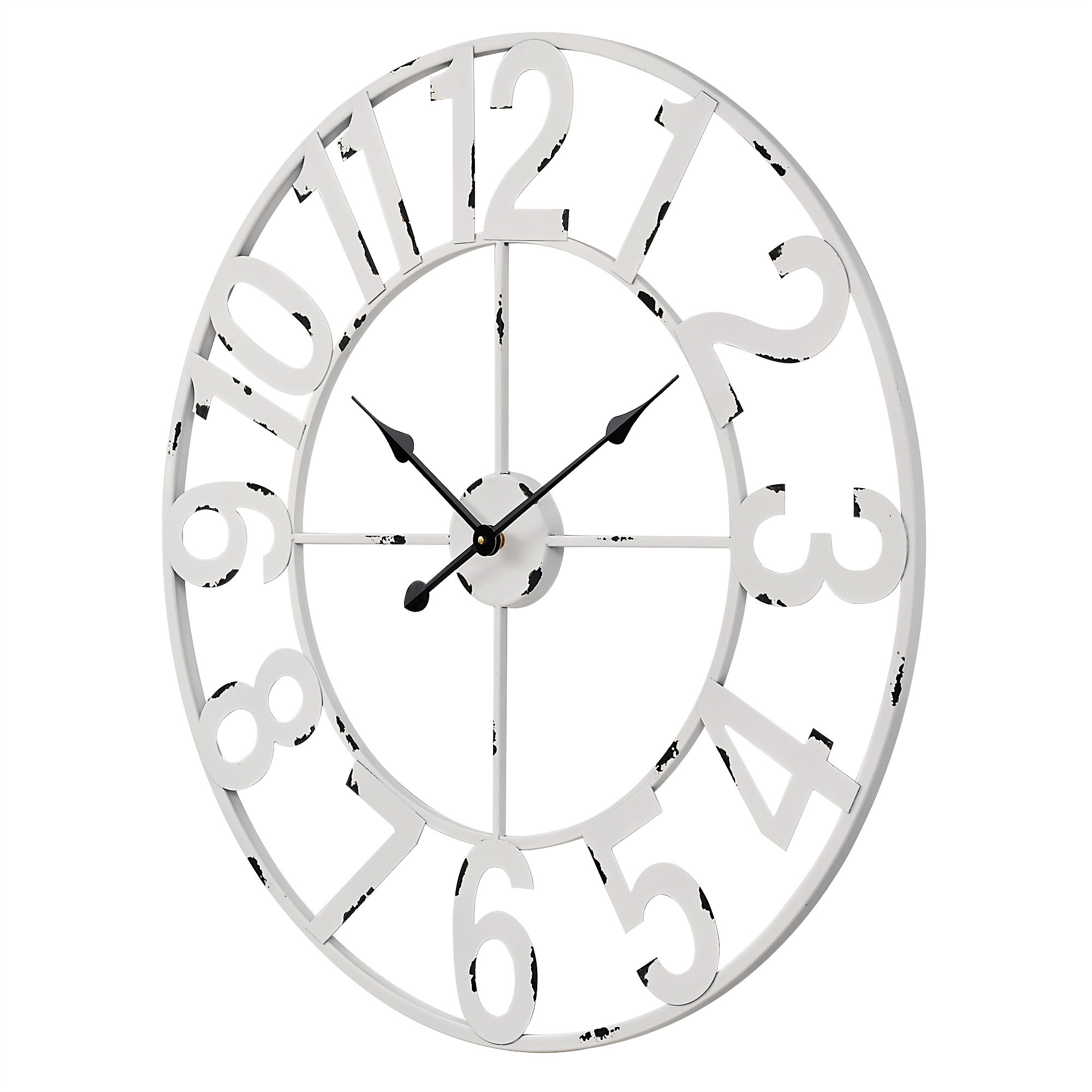 Charlton Home® Oversized Upper Shockerwick Wall Clock & Reviews | Wayfair
