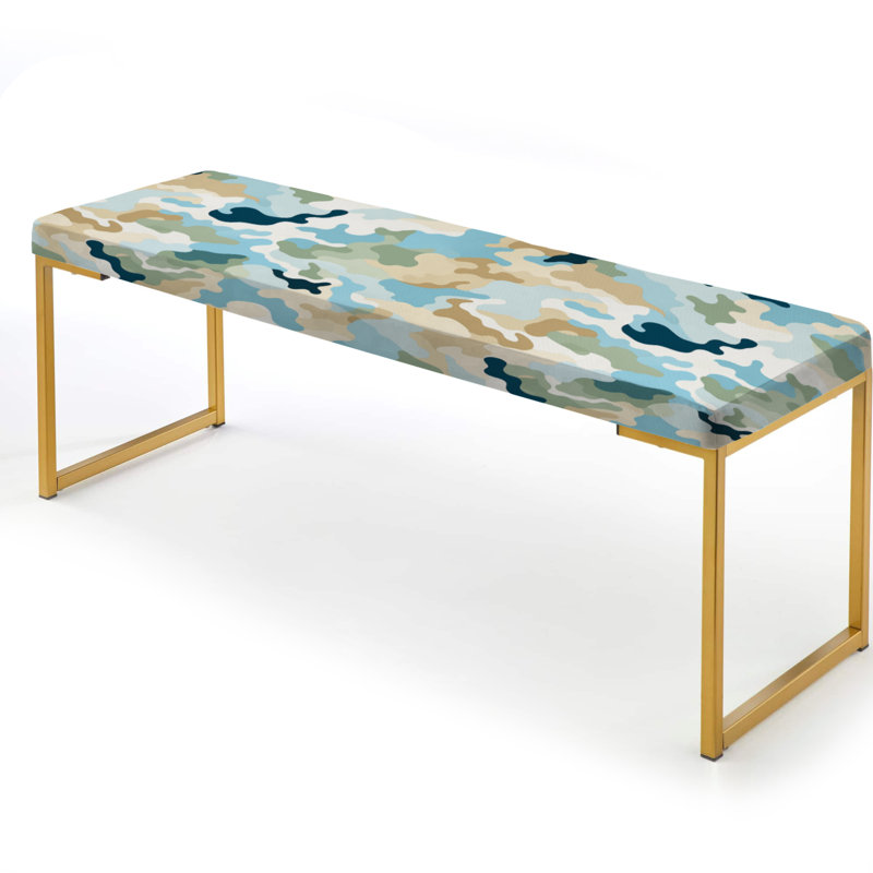 Banc rembourré camouflage doré, Mélange de camouflage Oasis