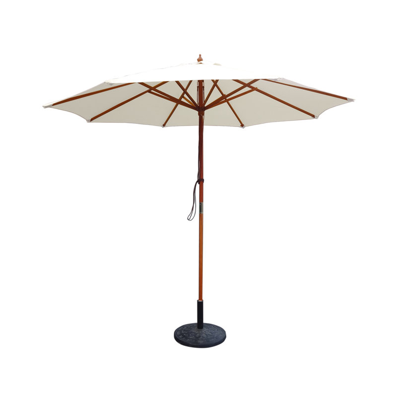 Parasol de marché 9 pi, Brun clair