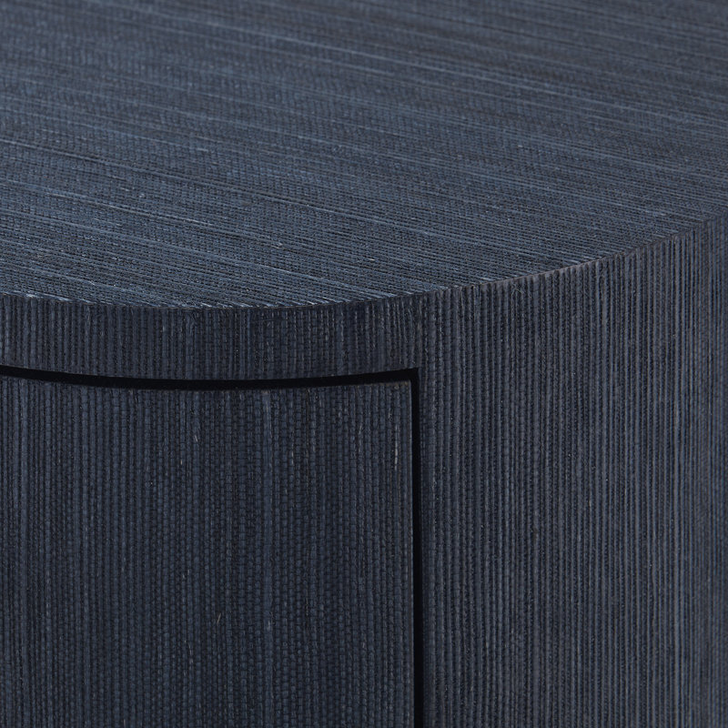 Aaron 2-Drawer End Table, Selvage Blue