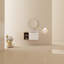 Meuble-lavabo lourd 80,58 lb avec lavabo et rangement en céramique Lavabo à fermeture douce au look moderne