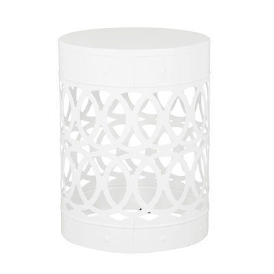 Outdoor Metal End Table Large