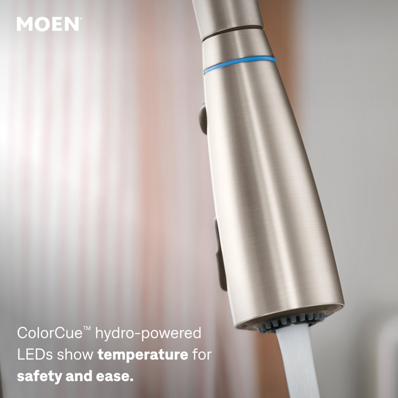 Robinet de cuisine à poignée simple Haelyn Touchless, Résistant aux taches 2