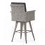 30" Outdoor Wicker Swivel Barstool