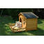Niche pour chien 48 "en bois avec porche