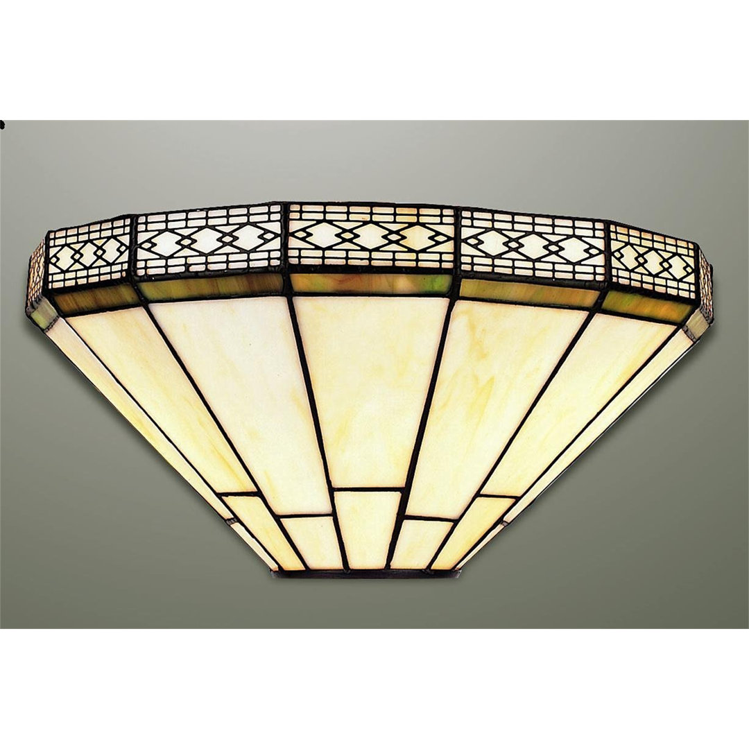 Wall Lights For Living Room, Wall Lamps Stained Glass Contemporary Wall Lights For Bedrooms And Lounge 7X13 Inches Hxw（Mission Stained Glass）