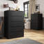 Commode à 6 tiroirs Brichelle, commodes en bois et commodes avec rail en métal lisse-349537236