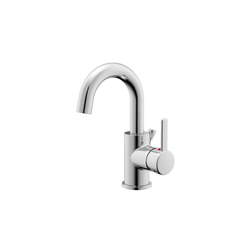 Single-handle Bathroom Faucet with Drain Assembly, Chrome