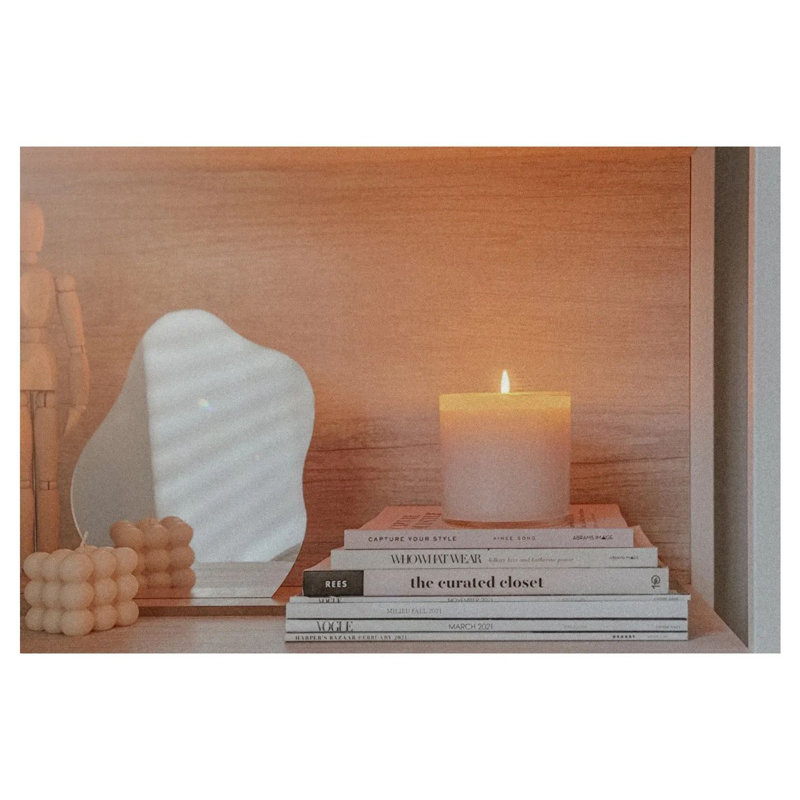 House and Home 15.5oz Blush Rose Sunroom Signature Candle, 6.5 oz.