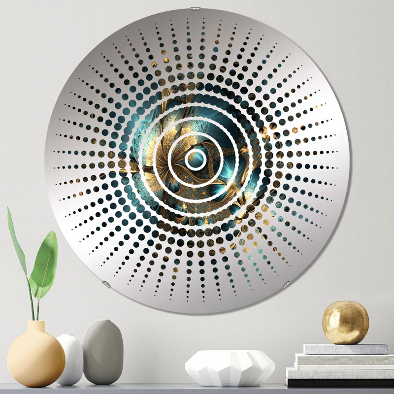 Miroir mural Dalle, 31,4 po x 31,4 po, Dalle Sun Circles