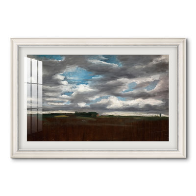 Vaste paysage aux nuages ​​gris, vers 1821-1822 - John Constable - Estampe encadrée sur mesure