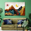 «Textured Mountain Landscape Abstract», reproduction sur toile-722610002