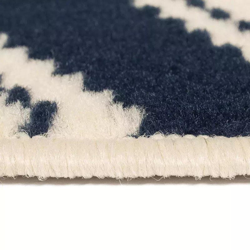 Clara Shag Grey/Blue Indoor/Outdoor Rug, Rectangle 120 x 170cm