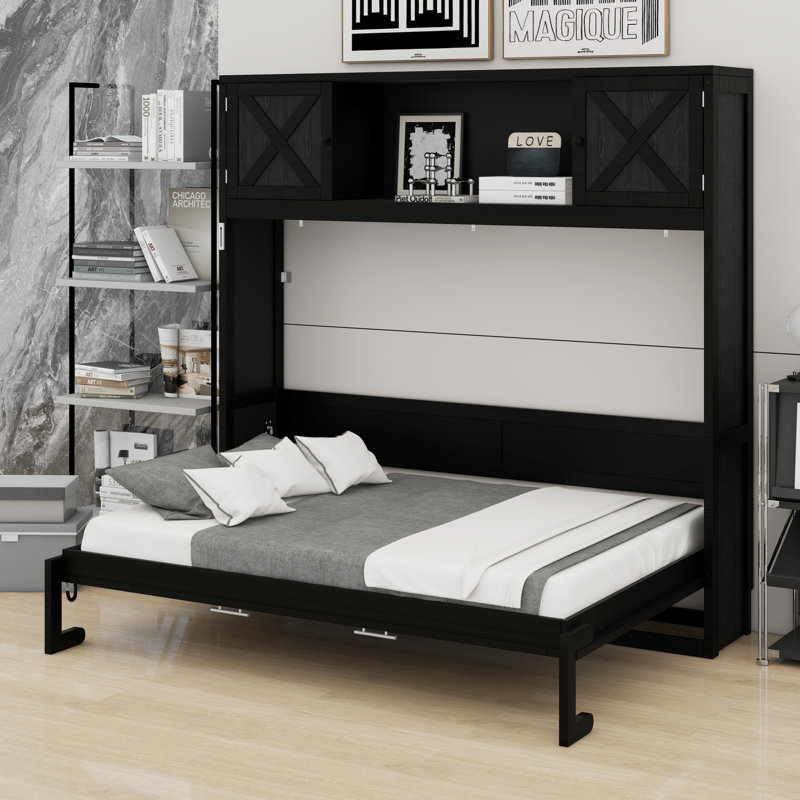 Lit escamotable avec armoires de rangement