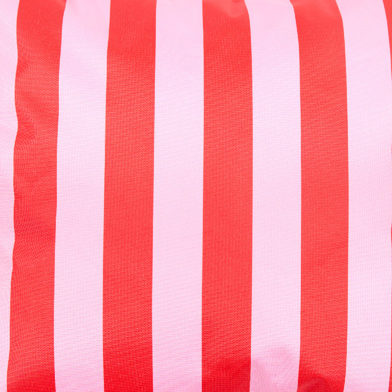 Checkerboard & Stripe Indoor-Outdoor Cushions, Pink Striped