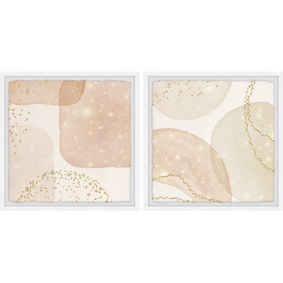 Green Fields 2 Piece Single Picture Frame Painting