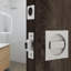Pocket Door Hardware- Privacy with Finger Edge Pull-75020167