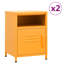 Bren 35cm W Steel Bedside Table-1356500776-1384526079