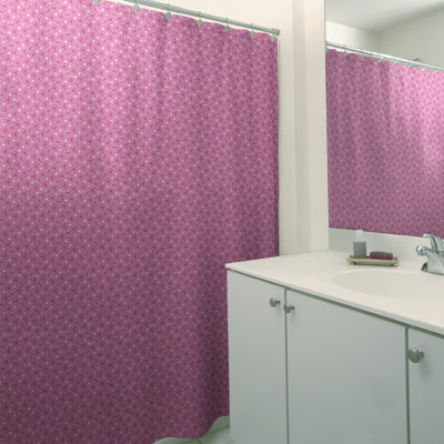Rideau de douche simple hexagonal classique