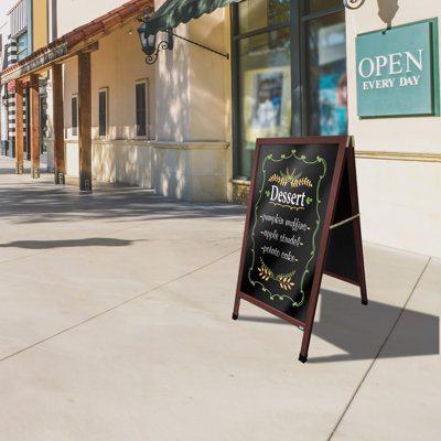 Tableau noir en position libre A-Frame Sidewalk
