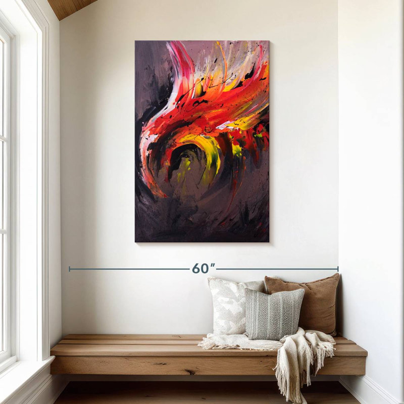Brampt Abstract Phoenix, 45" H x 30" W