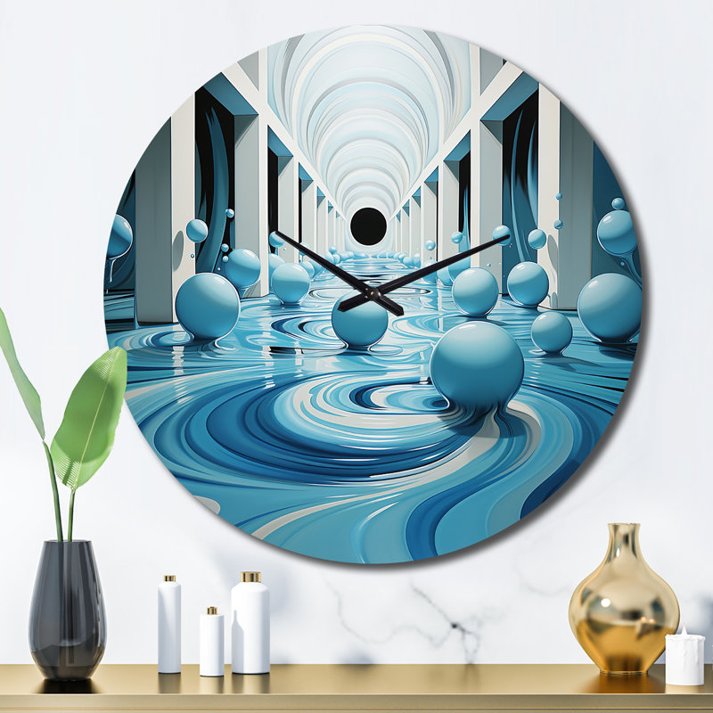 Chatia - Horloge murale abstraite, Grand