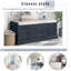 Banc de rangement avec 4 portes et tablettes réglables-1318077772