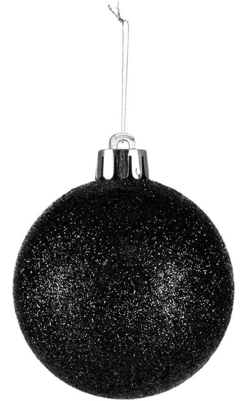 Polyvinyl Chloride (PVC) Bauble, 15cm H x 15cm W x 15cm D, Black