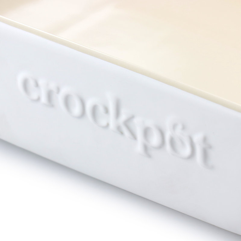 Plat de cuisson rectangulaire en grès Crock-pot