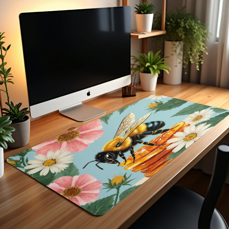 Polyester Desk Pad, 14.4x12.1