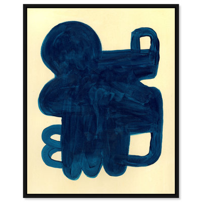 Santana I Canvas Abstract Print by Oliver Gal, Black Frame, 16 x 20