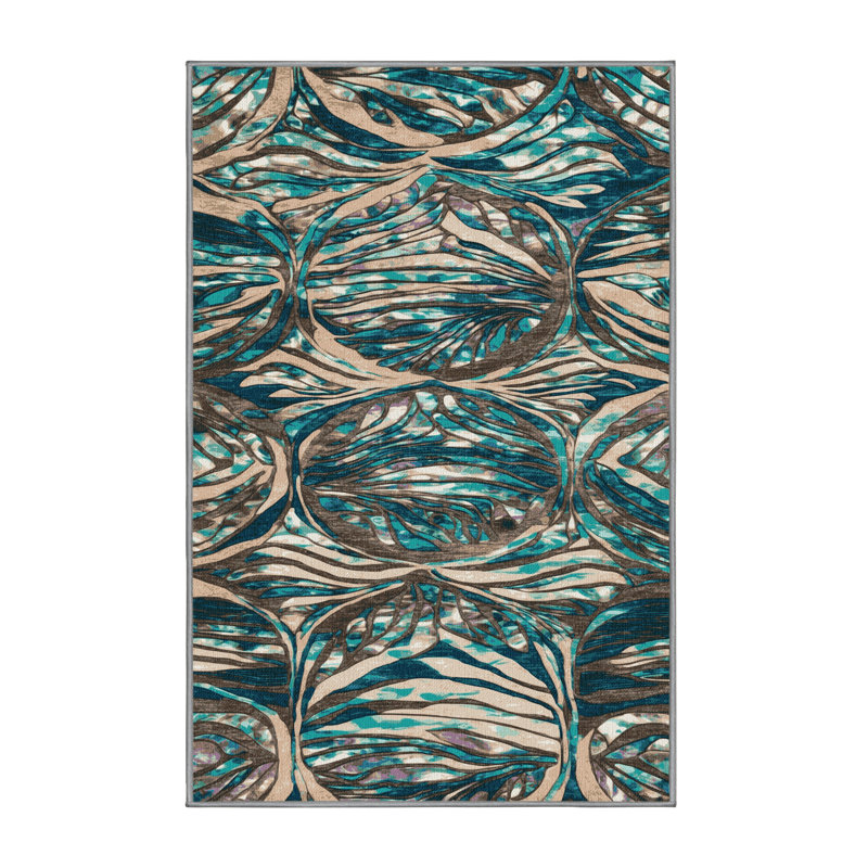  Tapis bord de mer lavable, Rectangulaire 2 pi x 3 pi