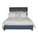 Louise/Lawrence King Upholstered Low Profile Panel Bed