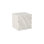 Shear Side Table, Square, White Stone