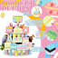 Décoration de Pâques, plateau à plusieurs niveaux, pastel de printemps, panneaux en bois, lapin, bloc d'œufs, maison de campagne décorative, plateau de printemps, décoration de Pâques rustique pour la maison